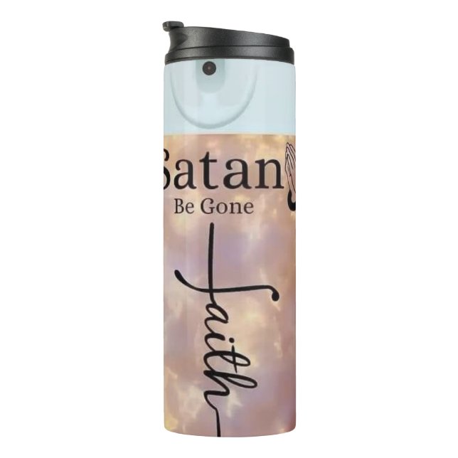 Satan Be Gone Spray  Thermal Tumbler (Rotated Right)