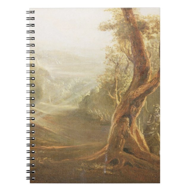 Satan Contemplating Adam and Eve in Paradise, from Notebook (Front)