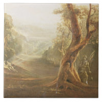 Satan Contemplating Adam and Eve in Paradise, from