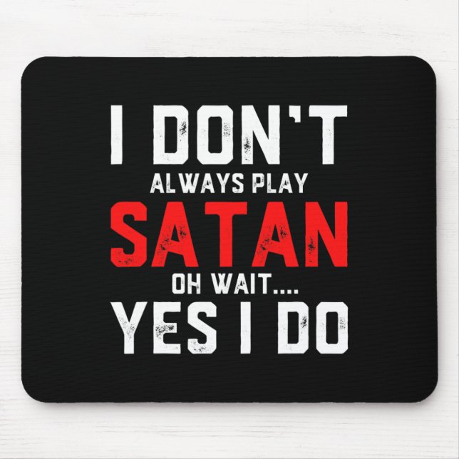Satan Costume Devil Halloween Costume Satan  Mouse Pad (Front)