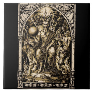 Satan Enthroned Tile