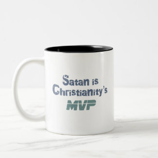 Satan is Christianity's MVP Two-Tone Coffee Mug
