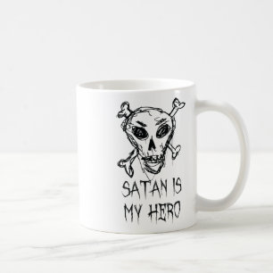 Satan Is My Hero Halloween Costume Word Design Coffee Mug