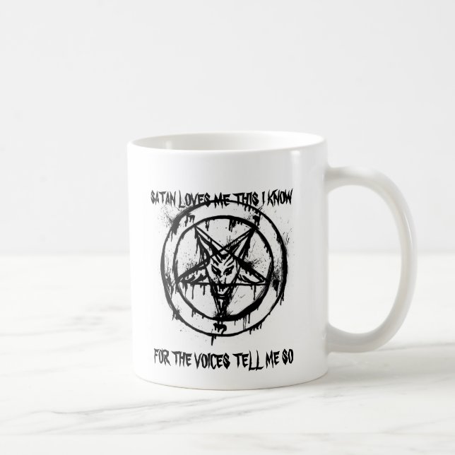 Satan Loves Me Mug (Right)