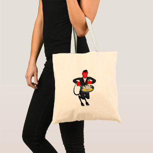 Satan Roasts Sinners Evil Tote Bag