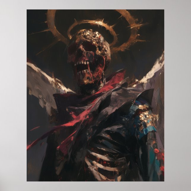 Satan Saint Hyper Realism Oil Painting P Poster (Front)