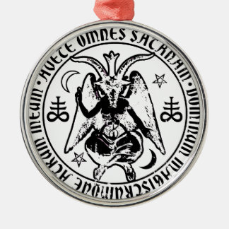 Satanic Baphomet Metal Tree Decoration