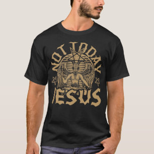 Satanic Baphomet Satan Not Today Jesus Tank TopIf