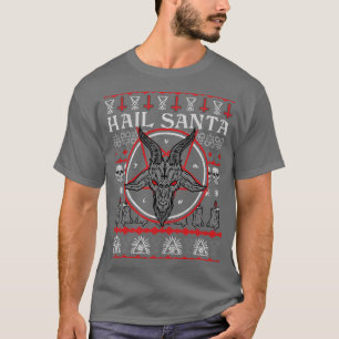 Satanic Christmas Hail Santa Ugly Sweater