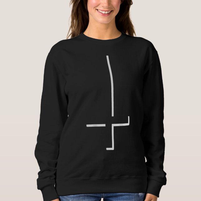 Satanic Cross I Upside Down Cross I Goth I Cross Sweatshirt (Front)
