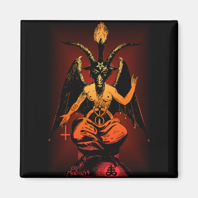 Satanic Goat Magnet (Front)
