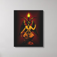 Satanic Goat on Stretched Canvas