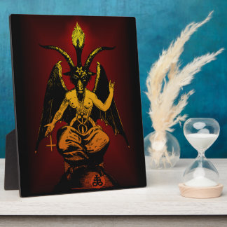 Satanic Goat stand-up plaque 8x10