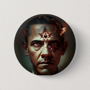 Satanic Obama Revealed Button