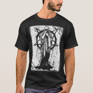 Satanic Occult Evil 666 Pentagram Dark Gothic T-Shirt