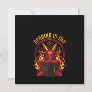 Satanic Pagan Goat Premium Invitation