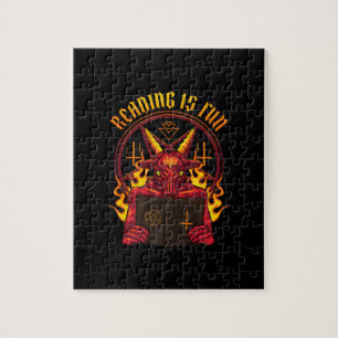 Satanic Pagan Goat Premium Jigsaw Puzzle