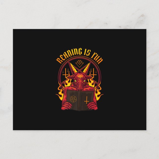 Satanic Pagan Goat Premium Postcard (Front)
