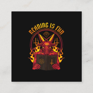 Satanic Pagan Goat Premium Square Business Card