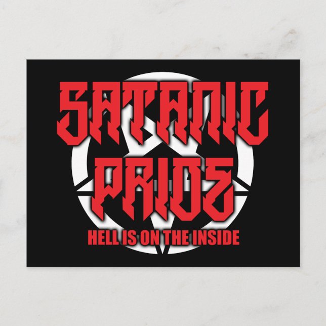 Satanic Pride Postcard (Front)