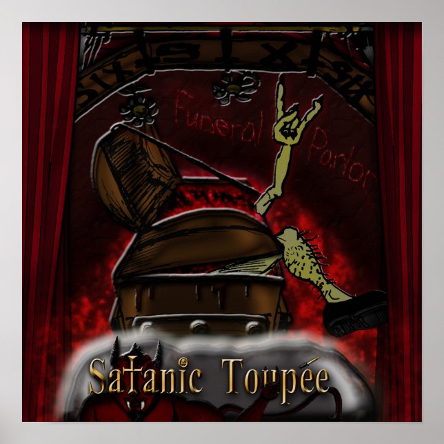 Satanic Toupee "Funeral Parlour" Poster (Front)