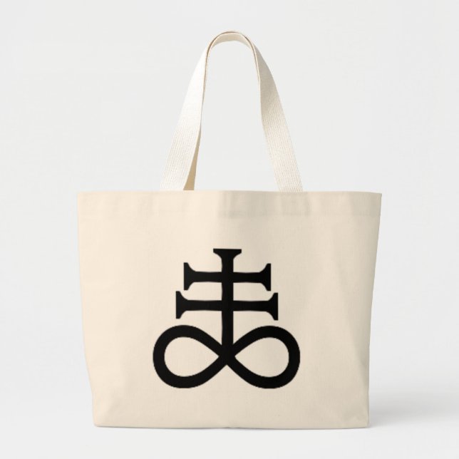 SATAN'S CROSS LARGE TOTE BAG (Front)
