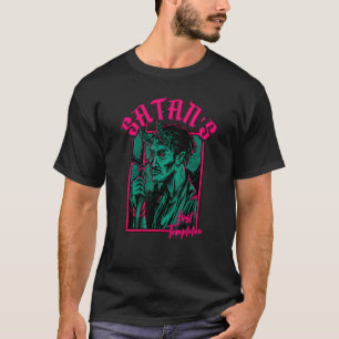 Satan's First Temptation Satanic Vintage Horror De T-Shirt