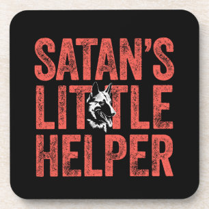 Satan's Little Helper Funny Belgian Malinois Coaster