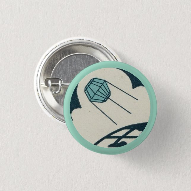 Satellite Circles Earth Button (Front & Back)