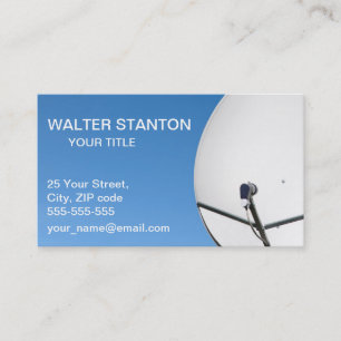 Satellite dish business card