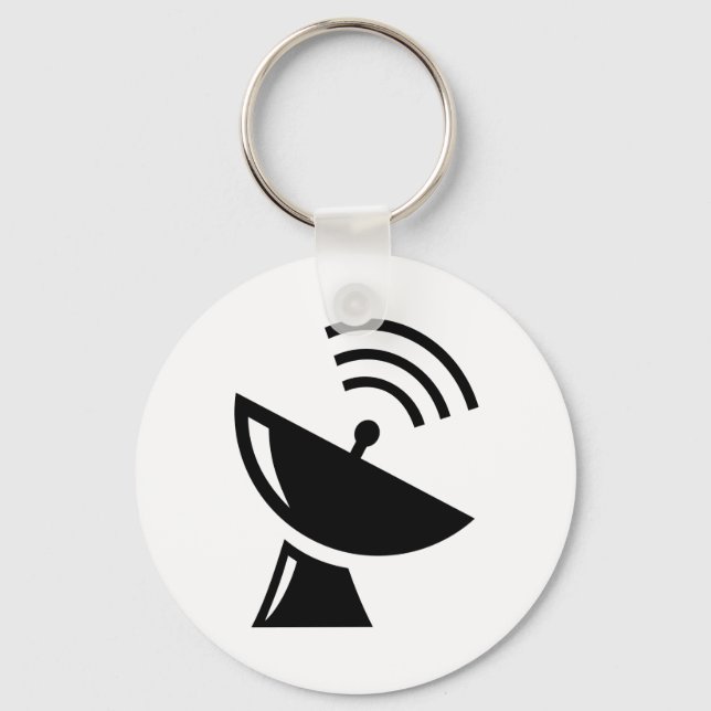 satellite-dish_Vector_Clipart Key Ring (Front)