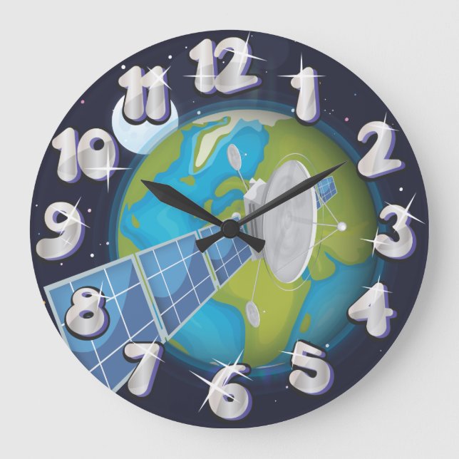 Satellite Large Clock (Front)
