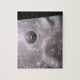Satellite Orbiting in Space Jigsaw Puzzle