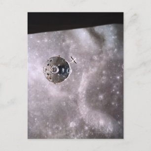 Satellite Orbiting in Space Postcard