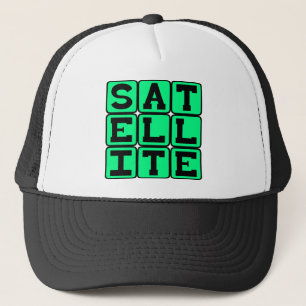 Satellite, Orbiting Object Trucker Hat