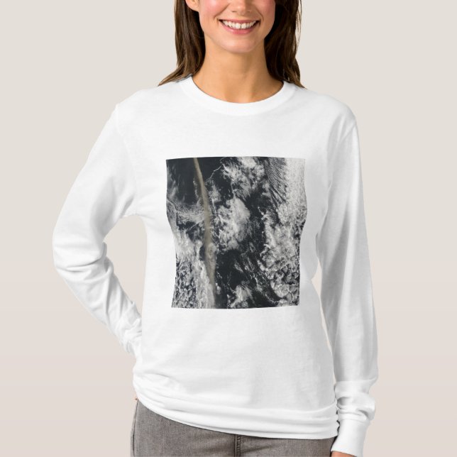 Satellite view of an ash plume T-Shirt (Front)