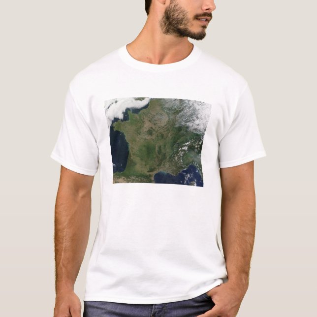Satellite view of France T-Shirt (Front)