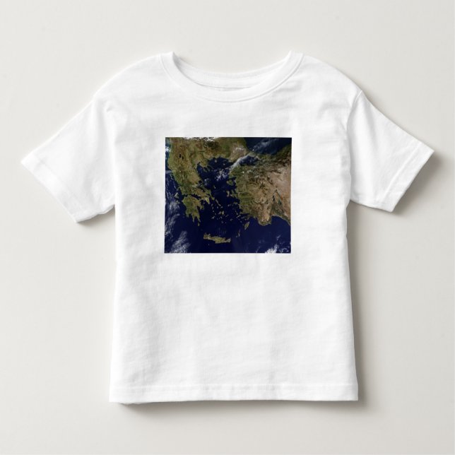 Satellite view of Greece and Turkey Toddler T-Shirt (Front)