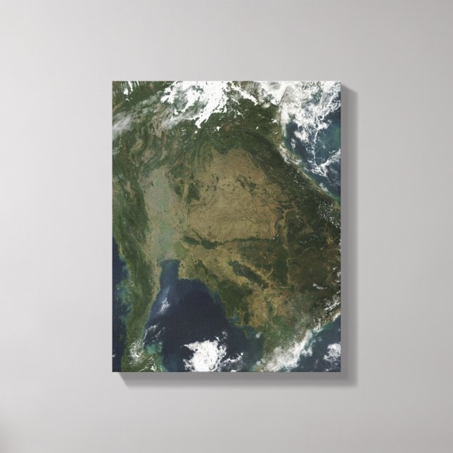 Satellite view of Indochina Canvas Print (Front)