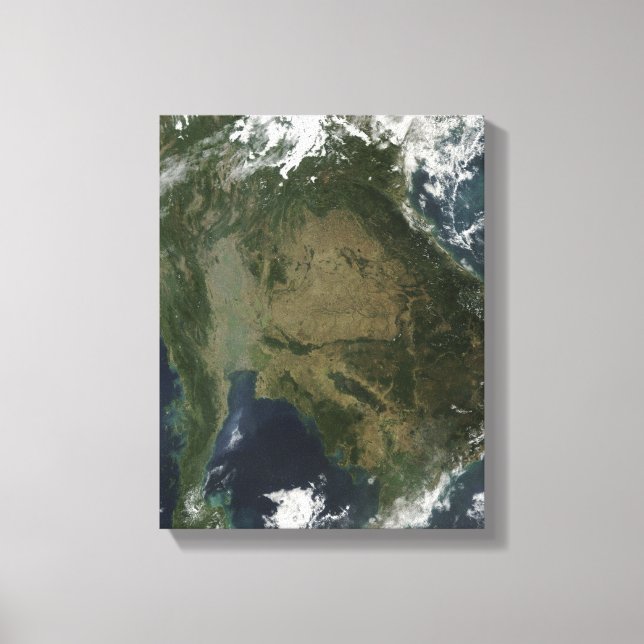 Satellite view of Indochina Canvas Print (Front)