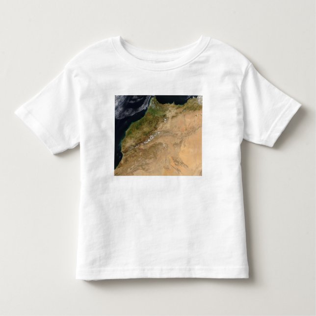 Satellite view of Morocco Toddler T-Shirt (Front)