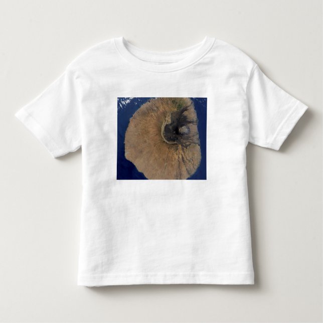 Satellite view of Mount Fogo Toddler T-Shirt (Front)