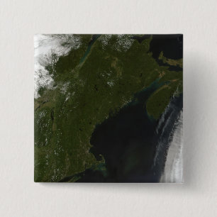 Satellite view of New England 15 Cm Square Badge