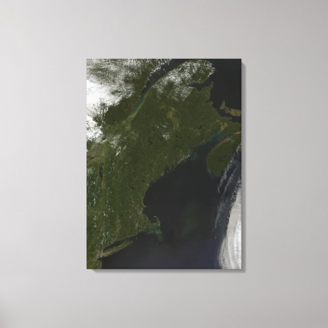 Satellite view of New England Canvas Print (Front)