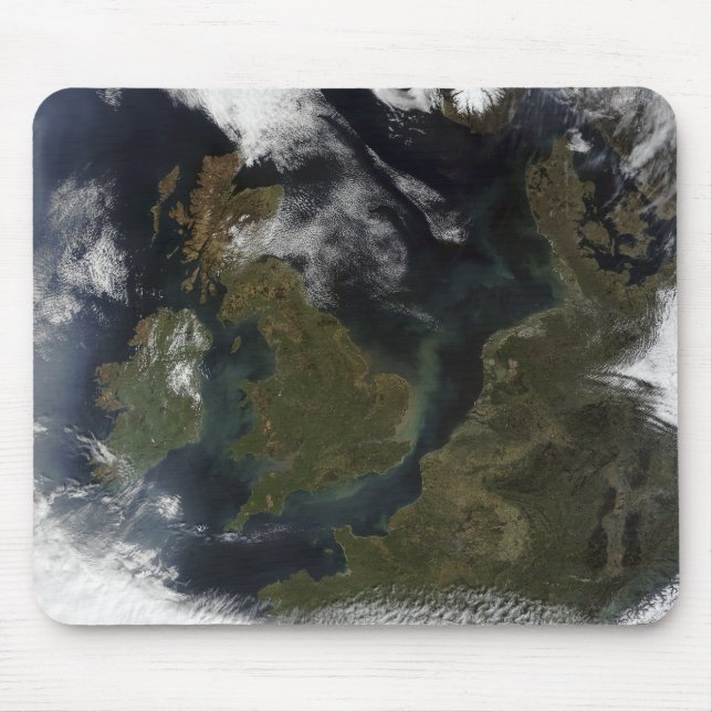 Satellite view of Northern Europe Mouse Pad (Front)