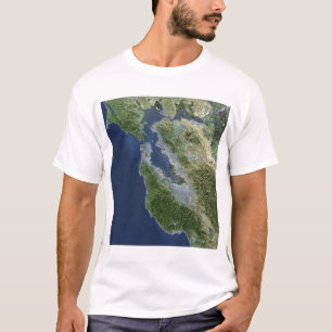 Satellite view of San Francisco, California T-Shirt