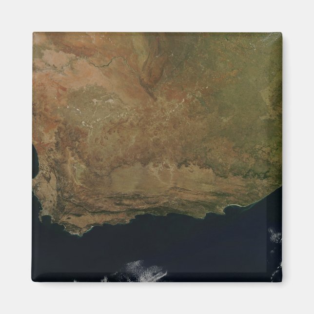 Satellite view of South Africa Magnet (Front)