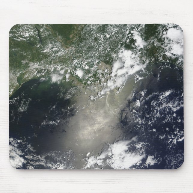 Satellite view of streaks and ribbons of oil mouse pad (Front)