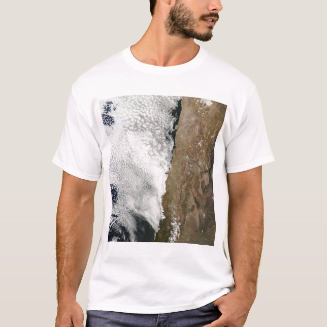 Satellite view of the Andes Mountains T-Shirt (Front)