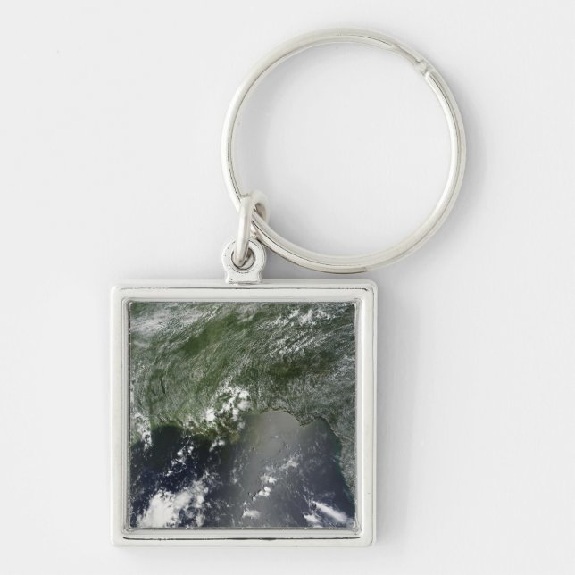 Satellite view of the Gulf of Mexico 2 Key Ring (Front)